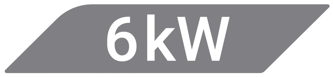 Flag shape with 6 kilowatt notation