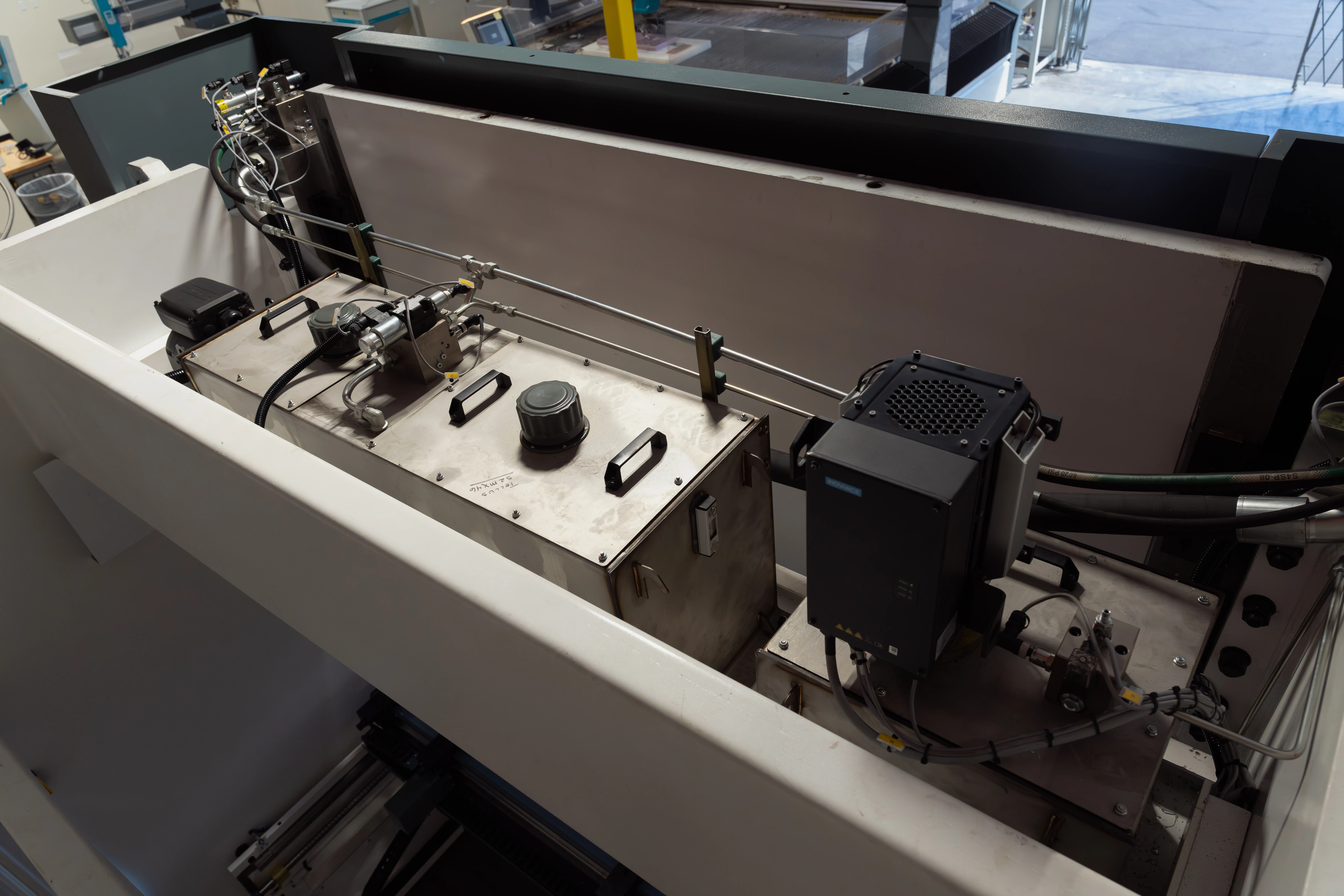 Internal view of the HyperBend showing electronic components